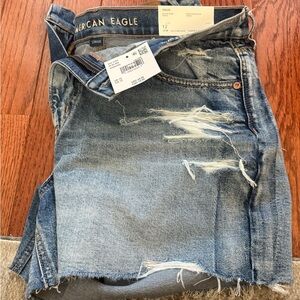 American Eagle Outfitters Men's Blue Distressed Jeans